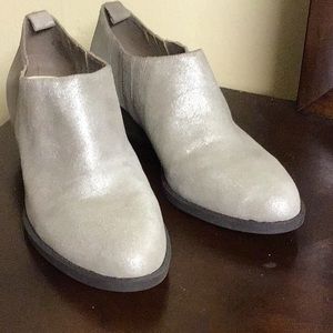 Gray Healed Ankle Boots